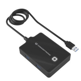 Conceptronic Hubbies11BP Hub USB 3.0 4 Ports Noir