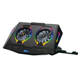 Conceptronic THYIA02B Support de refroidissement pour ordinateur portable avec éclairage RGB
