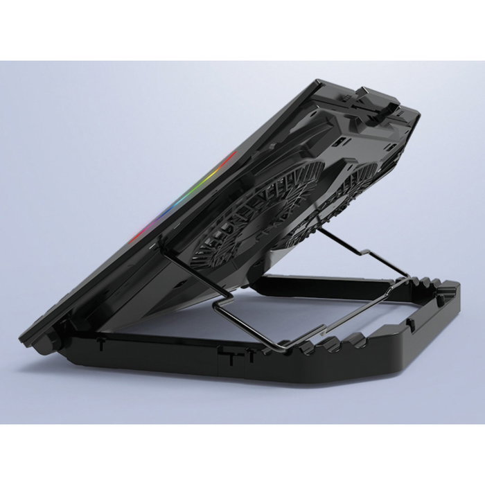 Conceptronic THYIA02B Support de refroidissement gaming pour ordinateurs jusqu'à 17 pouces