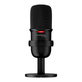 HyperX SoloCast Microphone USB, Motif Cardioïde, Capteur Tap to Mute, pour Streamers et Créateurs de Contenu, Noir