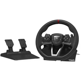 Hori Apex - Volant de course Racing Wheel Officiel PS5/PS4/PC avec pédales - Noir - Rayon braquage 270°, serrage robuste