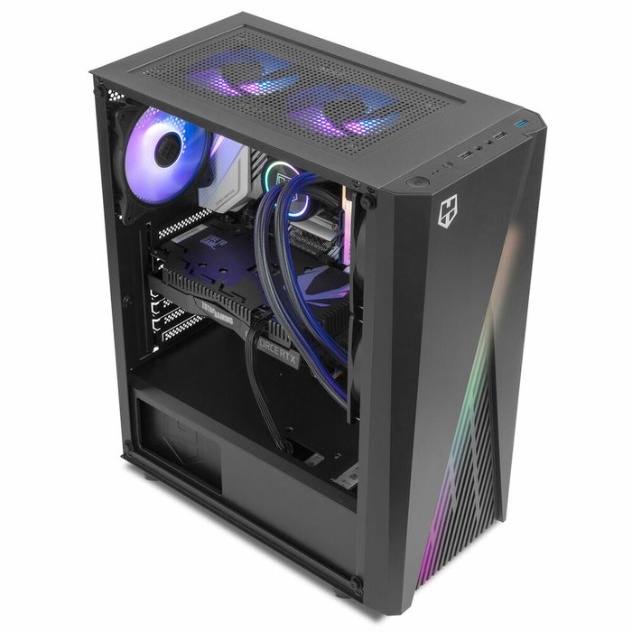 Boîtier ATX semi-tour Nox-Xtreme NXHUMMERFROST Noir ATX