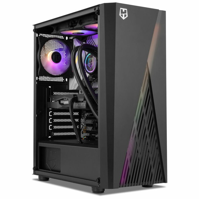 Boîtier ATX semi-tour Nox-Xtreme NXHUMMERFROST Noir ATX