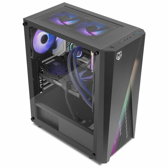 Boîtier ATX semi-tour Nox-Xtreme NXHUMMERFROST Noir ATX