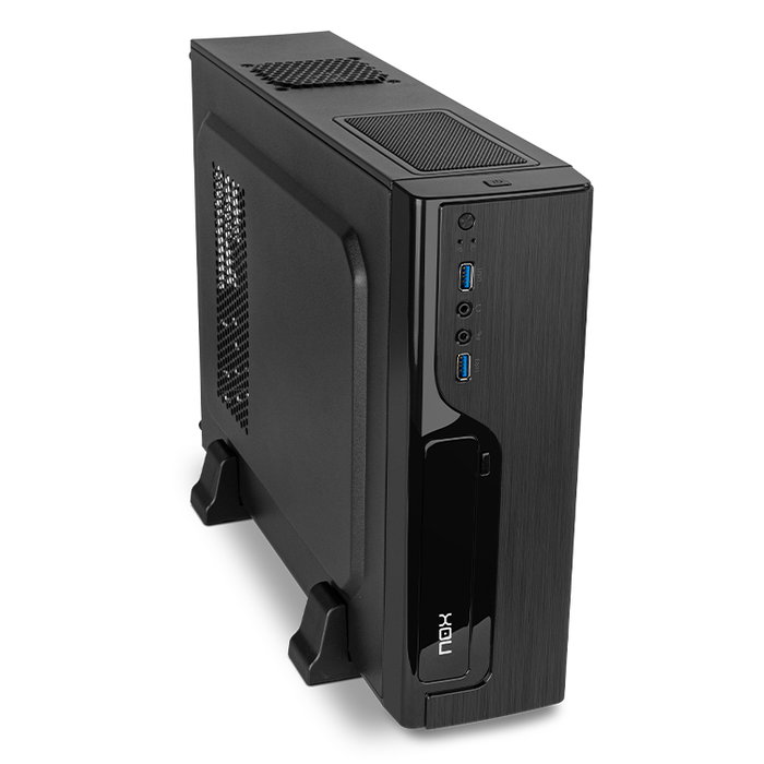 Nox Lite070 Mini-Tour Noir Slim Micro ATX avec USB 3.0 et Alimentation 500W Nox Lite070 Mini-Tour Noir Slim Micro ATX avec USB 3.0 et Alimentation 500W