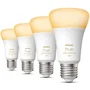 Philips Hue White Ambiance Ampoule LED Connectée E27 60W 800lm Pack 4 Bluetooth