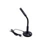 EQUIP Microphone de Table 245340, Angle Réglable avec Connexion USB, Noir