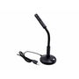 EQUIP Microphone de Table 245340, Angle Réglable avec Connexion USB, Noir