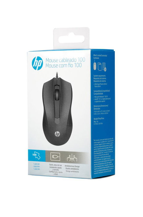 HP Souris filaire 100 Noir