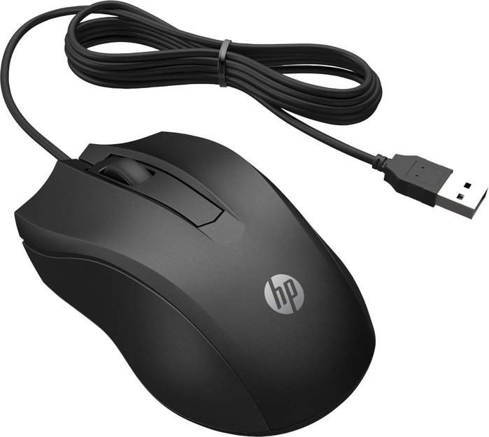 HP Wired Mouse 100 Noir