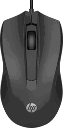 HP Souris sans fil 6VY96AA / 6VY96AA#ABB - Souris optique ergonomique pour PC portable et bureau - Noir