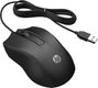 HP Souris Filaire 100 - Souris Ambidextre avec 3 Boutons et Roue de Défilement - Conception Confortable pour une Utilisation Quotidienne
