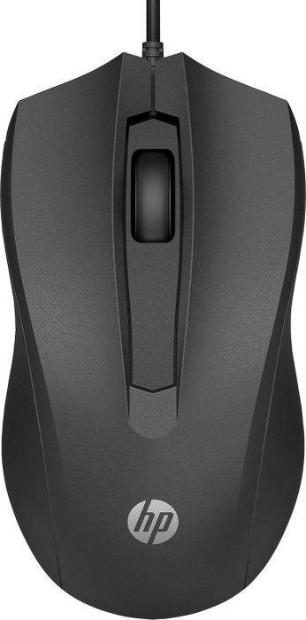 HP Souris Filaire 100 - Souris Ambidextre avec 3 Boutons et Roue de Défilement - Conception Confortable pour une Utilisation Quotidienne HP Souris Filaire 100 - Souris Ambidextre avec 3 Boutons et Roue de Défilement - Conception Confortable pour une Utilisation Quotidienne