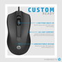 HP Souris Filaire 100 - Souris Ambidextre avec 3 Boutons et Roue de Défilement - Conception Confortable pour une Utilisation Quotidienne