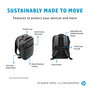 HP Renew Sac à dos de voyage 15.6 pouces (39.62 cm) durable, imperméable, pour ordinateur portable, multiples poches, bretelles ajustables, sangle pour bagage