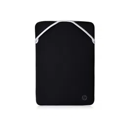 HP Housse de Protection Réversible pour Ordinateur Portable 15,6 Pouces - Néo prène Synthétique, Dimensions 40 x 28.5 x 1 cm - Noir/Argenté