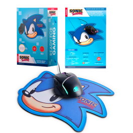 SONIC Souris Gaming ergonomique Energy Sistem RS571003 - Capteur optique 6400 DPI, éclairage LED RGB, boutons configurables, tapis inclus