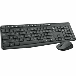 Logitech MK235 Clavier et souris sans fil Gris et Noir