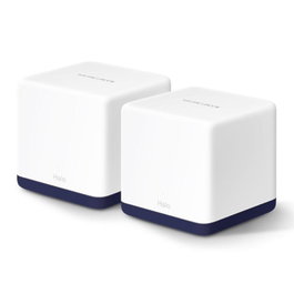 Mercusys Halo H50G - Routeur WiFi AX1500 Gigabit Mesh 2-Pack - Système Mesh Dual-Band pour Maison Connectée avec Ports Ethernet