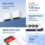 Mercusys Halo H50G - Routeur WiFi AX1500 Gigabit Mesh 2-Pack - Système Mesh Dual-Band pour Maison Connectée avec Ports Ethernet