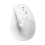 Logitech Lift Souris Verticale sans Fil 4000 DPI Bluetooth USB Logi Bolt 6 Boutons Ergonomique Blanc - 125g