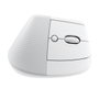 Logitech Lift Souris Verticale sans Fil 4000 DPI Bluetooth USB Logi Bolt 6 Boutons Ergonomique Blanc - 125g
