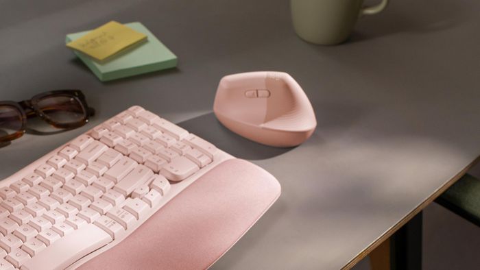 Logitech Lift Souris Ergonomique Verticale Rose