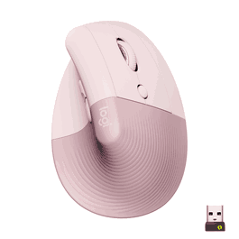 Logitech Lift Souris Ergonomique Verticale Rose