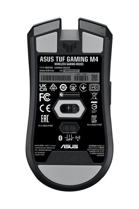 ASUS TUF Gaming M4 Wireless Souris Gamer sans Fil 12000 DPI Bluetooth 5.1 RF 2.4 GHz Noir
