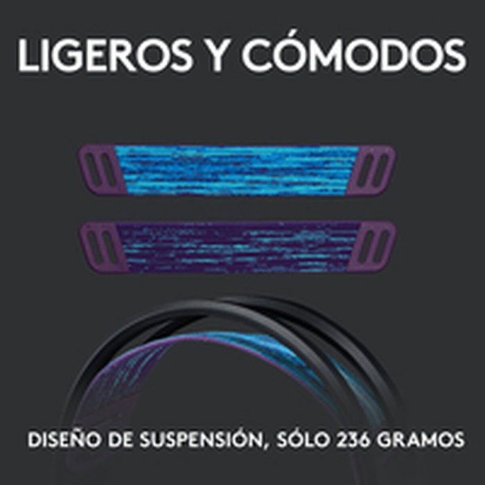 Logitech G535 Casque Gaming Sans Fil LIGHTSPEED Noir