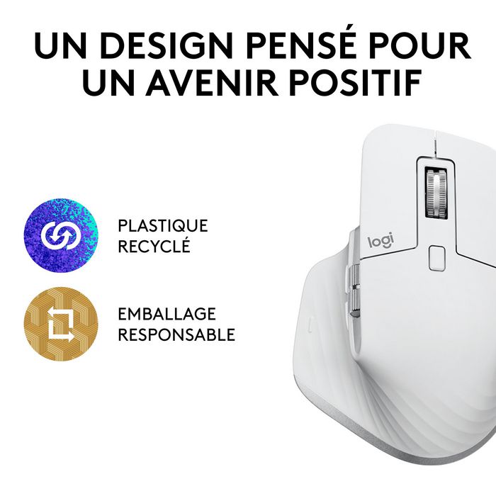 Logitech MX Master 3S Performance Blanc