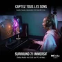 Corsair HS80 RGB USB - Casque Gaming Circum-Aural Premium avec Son Surround Dolby Audio 7.1, Éclairage RGB et Confort Optimal - Noir Carbone