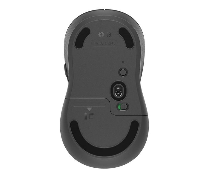 Logitech Signature M650 L Graphite - Souris Sans Fil Bluetooth/Logi Bolt pour Gaucher - 5 Boutons, 400-2000 DPI, Silencieuse, 24 Mois Autonomie