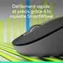 Logitech Signature M650 L - Souris sans fil ergonomique pour gaucher - Graphite - Défilement SmartWheel et confort amélioré