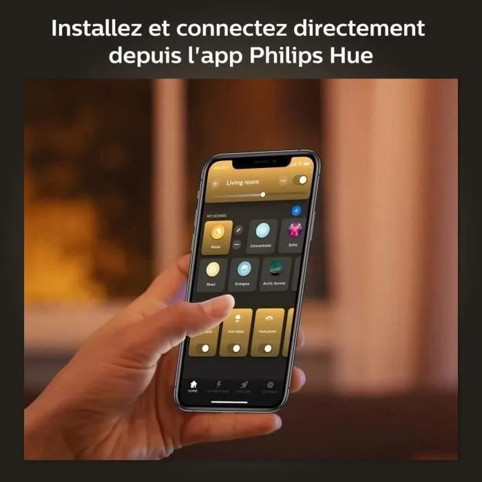 Philips Hue - Pack de 4 Ampoules LED Connectées E27 White - 800 Lumen, Équivalent 60W, Compatible Bluetooth, Alexa, Google Assistant et Apple HomeKit