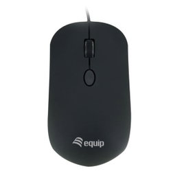 Equip Souris Optique USB 4 Boutons 800/1200/1600 DPI Revêtement Caoutchouc Plug and Play