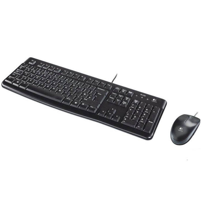 Logitech MK120 Combo Clavier et Souris Optique Filaire USB - Disposition AZERTY, Silencieux, Résistant aux Éclaboussures Logitech MK120 Combo Clavier et Souris Optique Filaire USB - Disposition AZERTY, Silencieux, Résistant aux Éclaboussures
