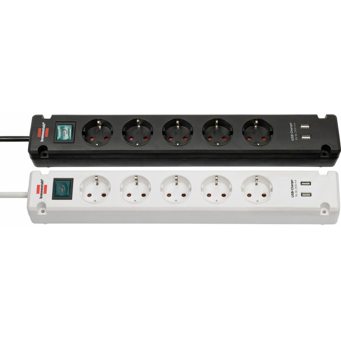 Multiprise 5 Prises avec Interrupteur Brennenstuhl Bremounta 3600 W USB x 2 (3 m) Multiprise 5 Prises avec Interrupteur Brennenstuhl Bremounta 3600 W USB x 2 (3 m)