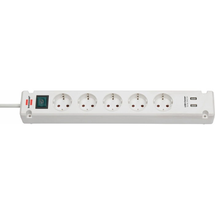 Multiprise 5 Prises avec Interrupteur Brennenstuhl Bremounta 3600 W USB x 2 (3 m) Multiprise 5 Prises avec Interrupteur Brennenstuhl Bremounta 3600 W USB x 2 (3 m)