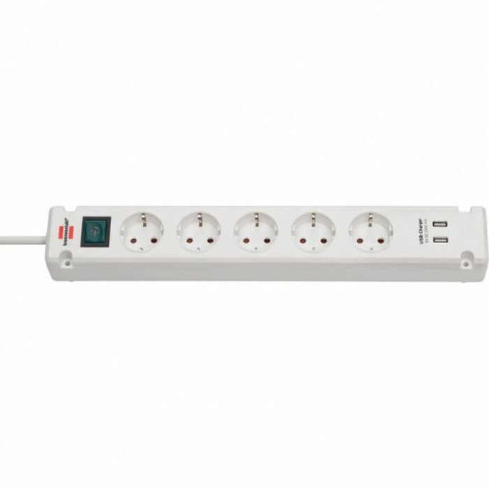Multiprise 5 Prises avec Interrupteur Brennenstuhl Bremounta 3600 W USB x 2 (3 m) Multiprise 5 Prises avec Interrupteur Brennenstuhl Bremounta 3600 W USB x 2 (3 m)