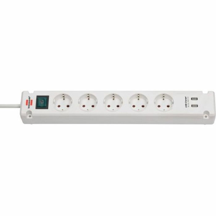 Multiprise 5 Prises avec Interrupteur Brennenstuhl Bremounta 3600 W USB x 2 (3 m) Multiprise 5 Prises avec Interrupteur Brennenstuhl Bremounta 3600 W USB x 2 (3 m)