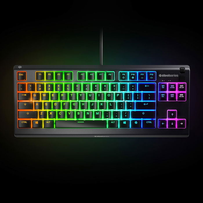 Clavier pour jeu SteelSeries APEX 3 TKL Noir Espagnol Qwerty Clavier pour jeu SteelSeries APEX 3 TKL Noir Espagnol Qwerty