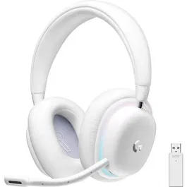Logitech G Casque Gamer Sans Fil G735 Lightspeed Blanc - Micro Amovible, Bluetooth, Éclairage RVB LIGHTSYNC, Autonomie 16h+