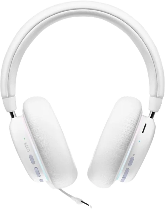 Logitech G G735 Lightspeed Blanc, Casque Gamer sans fil RVB avec Micro amovible