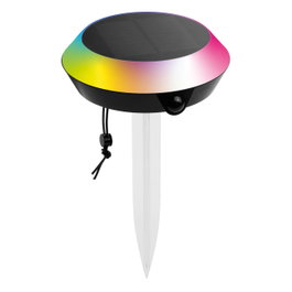 Muvit Lampe Solaire Intelligente Bluetooth RGB+CCT avec Capteur de Mouvement PIR, Compatible Alexa, WiFi, pour Jardin