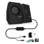 Conceptronic Enceintes Stéréo 2.0 Bjorn02B Bluetooth 5.0 6W Noir
