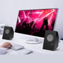Conceptronic Enceintes Stéréo 2.0 Bjorn02B Bluetooth 5.0 6W Noir