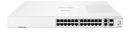 Commutateur réseau HPE Aruba Instant On 1960 24 ports Gigabit PoE+ avec 2 ports 10G Base-T et 2 ports SFP+, gestion cloud et locale