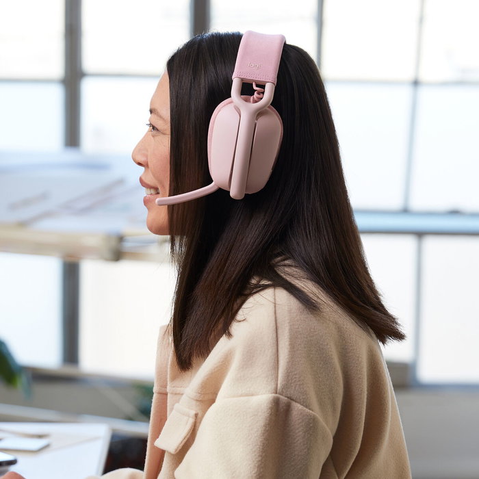Logitech Zone Vibe 100 Casque Sans Fil Rose