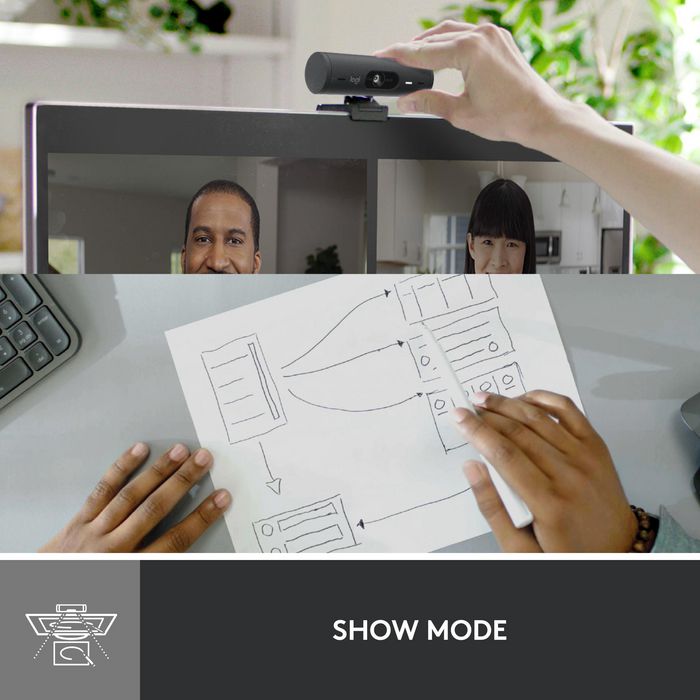 Logitech Brio 500 Webcam Full HD Graphite